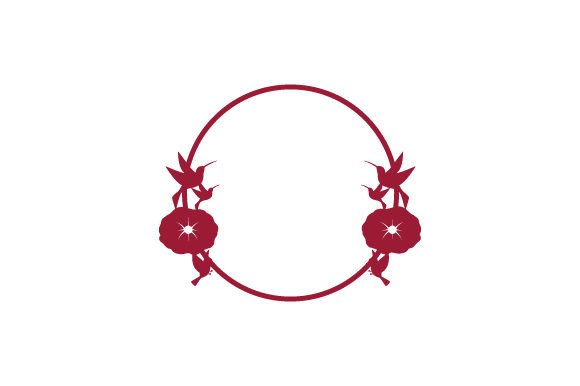 Circular Frame - Flowers and Birds