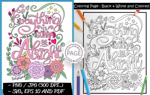 Embroidery Design Review: Inspiration Coloring Page for Adult