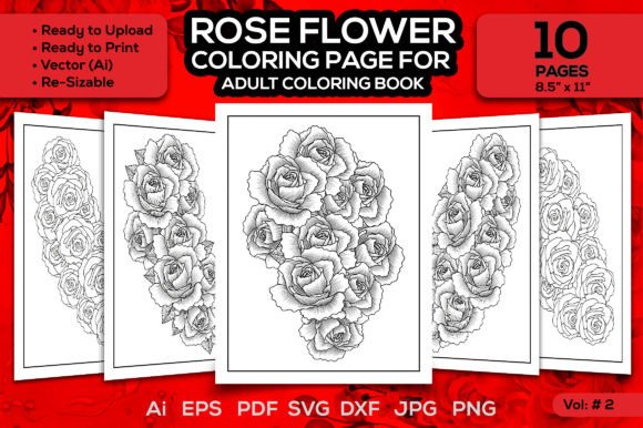 Graphic Design Asset for Adult Coloring Pages