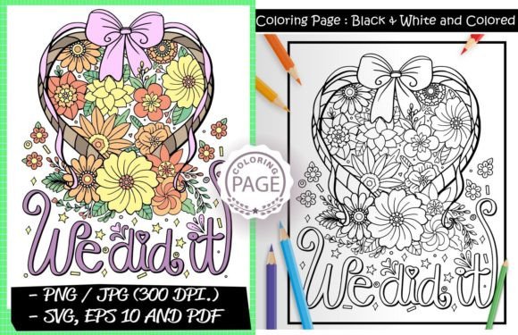 Graphics for Branding: Inspiration Coloring Page for Adults