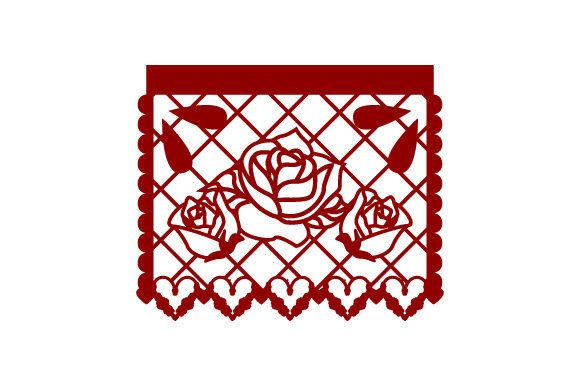 Papel Picado Day of the Dead - Roses for Crafts and Picado