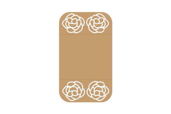 Roses Laced Envelope for Wedding Crafts