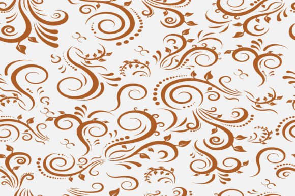 Seamless Floral Graphics for Vintage Craft Projects