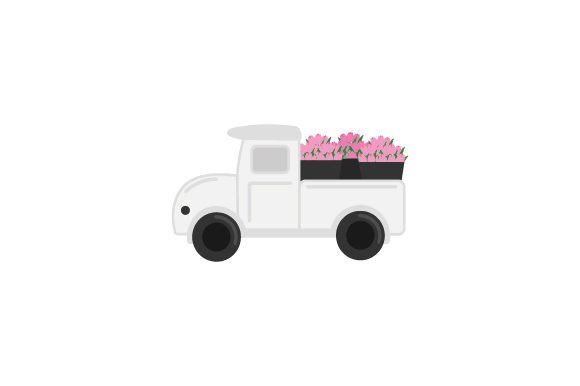 Spring Car with Flowers Crafts Design