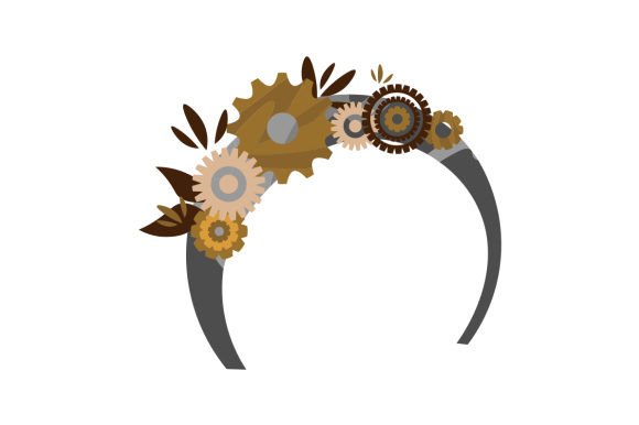Steampunk Crafts Headband for Bold Editorial Design
