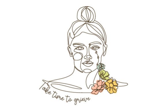 Woman Crying - Flowers
